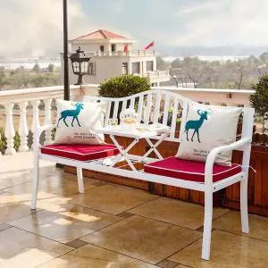 철제 벤치의자 테라스 카페 벤치 인테리어 라운지 A