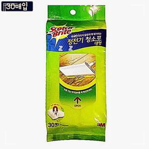 [2개구성] 정전기 대형약37x19cm청소도구 먼지제거 일회용 막대걸레 밀대 사각 바닥청소 GJWA18BBB