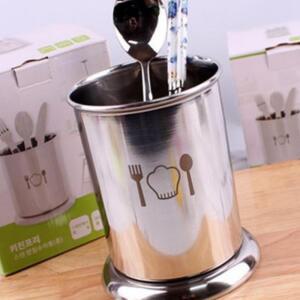 [2개구성] 키친프리 스텐 받침 수저통 중 숟가락 꽂이 건조대 AEW8A66FE