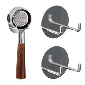 포터필터 랙 2팩 벽걸이 51mm 53mm 58mm 실버