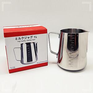 [2개구성] 밀크저그 스티밍 스팀피쳐 눈금 계량 스테인레스 우유 스텐 BHWC82D8B