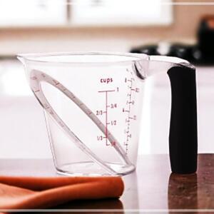 [2개구성] 주트리 위에서보는앵글플라스틱비커250ml 사선계량컵 탑뷰계량컵 위에서보는계량컵 눈금컵 미니계량컵 FAWFHGAV8