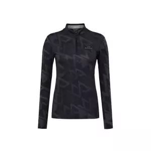 아이더 EIDER ICE-LONG (아이스 롱) 여성 그래픽 긴팔짚업 티셔츠_Black DWM25202Z1 327195