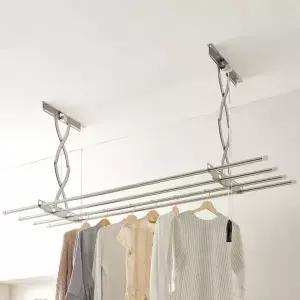 [에이치플러스몰]천장 이불 빨래 건조대 스텐 2단 베란다 190cm