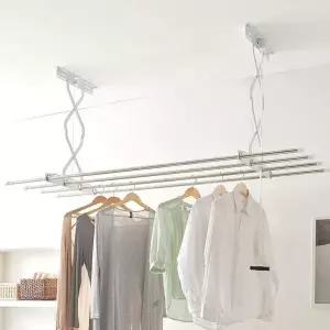 [에이치플러스몰]2단 천장부착형 빨래 건조대 185cm 베란다