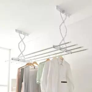 [에이치플러스몰]천장 빨래건조대 2단 125cm 베란다 의류건조대