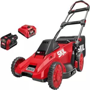SKIL 40V 브러시리스 20인치 푸시 잔디깎이 키트 6.0Ah 배터리 및 150W 충전기 포함-PM4910-15