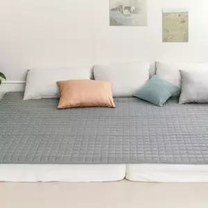 침대 매트리 2색 1개 패드 특대형 밴드형 누빔 패밀리