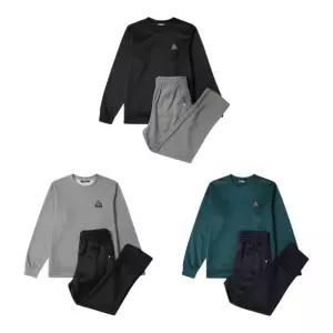 [백화점 홈쇼핑 정품] 블랙야크 BLACKYAK 키즈 신축성 좋은일자바지세트 빌레이니트맨투맨세트(1BKSEFU904J