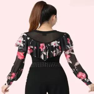 스포츠 라틴 모던 댄스복상의 방송댄스복 사교 줌바 공연 라인