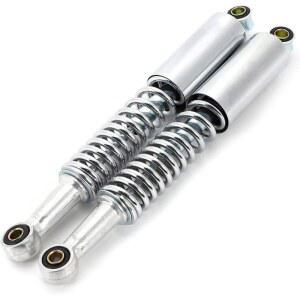 서스펜션 조정 교체 Partools 10mm 범용 직경 360mm 좌우 도금 330mm 사양 길이 세트 리어 거리 하하 상하 12mm 2개 구멍 실버