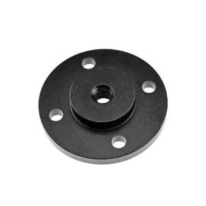 페이차오 신발 마운트 플레이트 월 1/4 3/8인치 스레드 삼각대 어댑터 홀더 매직 암 모니터 라이트 플래시 DSLR 카메라(D40mm 구멍)