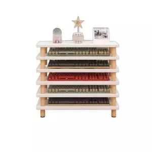 키보드랙 원목 슬라이드 컴퓨터 레일 키보드 보관랙 우드