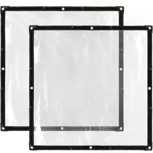 코스모스 투명 방수 커버 헤비 듀티 플라스틱 레인 정원 온실 식물 발코니 파티오 야외 캠핑 및 찢어짐