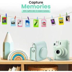 후지필름 인스턴트 커스텀 12 카메라 케이스 60 미니 액세서리 후지 번들 민트 그린 앨범 포켓 촬영 20장 사진 디자이너