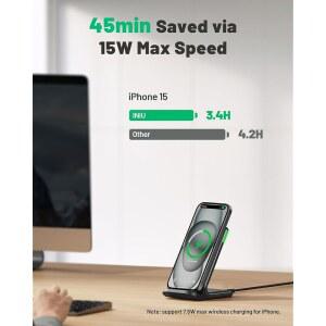 INIU 무선 13 고속 삼성 장착된 충전기 GOOGLE 12 15 S25 17 S24 갤럭시 PRO 20 친화적인 노트 수면 어댑티브 충전소 15W S23 14 MAX 라이트가 16