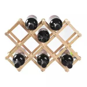 원목 우드 와인렉 8구 포도주 나무 거치대 접이식