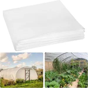 즈츠파카이 10x20피트 온실 플라스틱 시트 6백만 개의 투명 필름 겨울철 자외선 차단 방수 커버 농장 정원