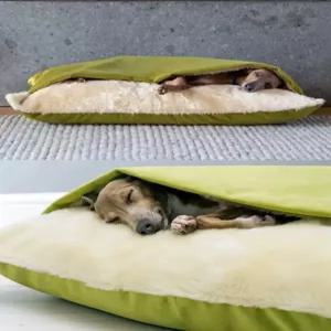 반려동물 침낭 개집 베드 이불 애견 보온 겨울집 편안한