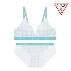 게스 [선물포장/쇼핑백] 노와이어 G로고 브라팬티세트 OEWBR291OEWBP291MT 3105717