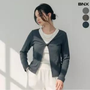 BNX 여성 트위스트 배색 블라우스2267815