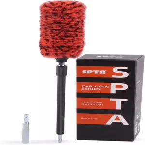 SPTA 1개 소프트 마이크로파이버 확장 리치 림 드릴 휠 브러시 전기 드릴용 어댑터 추가 포함 -BRFCD51