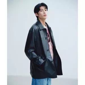 ㅇ매장정품ㅇ 유니폼브릿지 UNIFORM BRIDGE faux leather western car coat black UB2612LE302MBB 102918