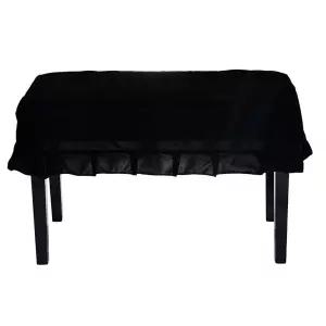 블랙 피아노 의자 프릴 스툴 벤치 부드러운 교습소 커버 극세사 학원 가정