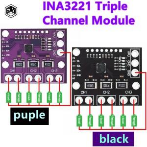 INA3221 삼중 채널 모듈 하이 측 측정 션트 및 버스 전압 모니터I 2C SMBUS 호환 인터페이스 I 포함