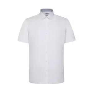 [매장정품] 닥스 SHIRT 폴리혼방 솔리드 반팔셔츠 슬림핏 화이트