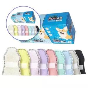 쌍문상회 신나라슈즈 애견 일회용 신발 핑크 36매 산책 외출