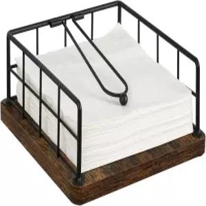 블용 YINMIT 냅 홀더 웨이트 암이 농가용 종이 냅용 우드 러스틱 주방용 식탁용