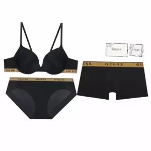 [매장정품] 게스 언더웨어 자가드 골드밴디드 커플속옷세트 GCWBR741BP741DR741BK