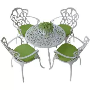 야외 철제 테이블 정원 4인 식당 식탁 발코니 야외용 세트