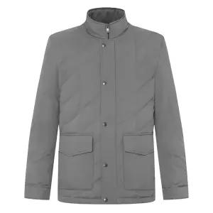 파크랜드BY 라이트 그레이 퀼팅 덕 다운 미들 사파리 패딩