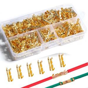400pcs 453 U 모양 구리 링 터미널 압착 와이어 비 절연 케이블 전기 버트 커넥터 미니 소형 소형 치아 근