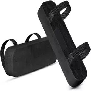 Qiue 메모리 폼 팔 패드 인체공학적으로 편안한 휴식 팔꿈치 팔뚝 사무용 의자용 팔뚝은 쿠션을 제공하고