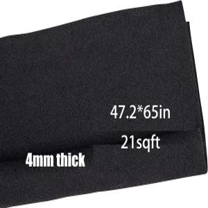 블랙 스피커 박스 카펫 원단 47×65인치 21.25 평방피트 자동차 트렁크 트럭 RV 보트 서브우퍼 라이너용