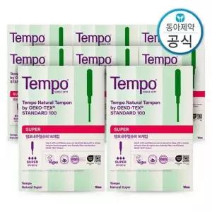 [템포] 내추럴 유기농 순면 탐폰 슈퍼 16P 8개