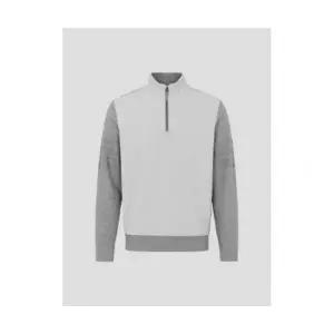 매장정품 빈폴 BEANPOLE GOLF 남성 우븐 리드 니트 반집업 - 그레이 BJ5X51B183 664779