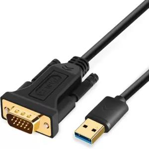 Electable USB-VGA 어댑터 케이블 5FT Windows 11/10/8/7 USB 3.0-VGA 남성 1080P 모니터 디스플레이