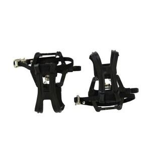 토 케이지, 블랙, 레그가 장착된 에셸론 SPD 호환 페달