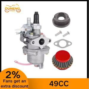 49CC 43cc 엔진 미니 소형 모토 ATV 쿼드 더트 포켓 바이크 고카트 2행정 카뷰레터 스틸 에어 필터 인렛 파