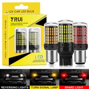 YiRui LED 전구 144smd 램프 후진 방향 지시등 BA15S P21W 7440 1157 BAY15D 12-48V 2 개