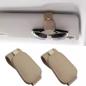 유야르 2팩 카바이저용 마그네틱 선글라스 홀더 - 다양한 사이즈의 안경을 위한 범용 클립 편리한 인테리어