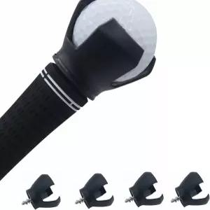 DOWEI 골프공 리트리버 그래버 퍼터 백 세이버 클로용 4PCS 블랙 그립 흡입 컵 볼 골프 나사 도구 픽업