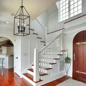 자일리콘 로비 샹들리에 3 라이트 블랙 펜던트 조명 빈티지 천장 기구