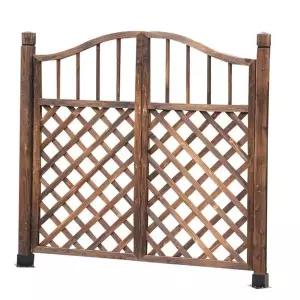 전원주택 대문 나무 테라스 담장 발코니 전원 입구 울타리