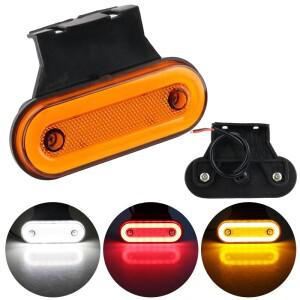 트럭 LED 사이드 라이트 24V 마커 램프 후면 표시등 트레일러 반사경 RV 버스 캠핑 밴 액세서리 범용