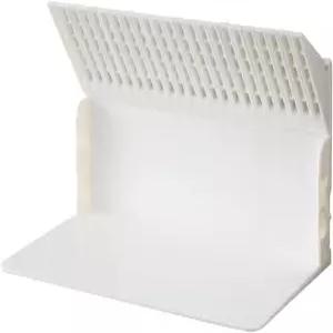 Lihit Lab A3575-0 싱글 북 스탠드 북엔드 CD DVD 스토리지 화이트